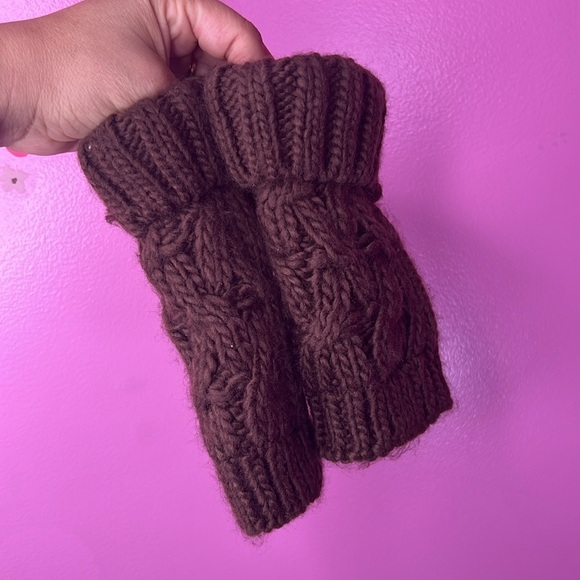 Fingerless arm warmer brown - Picture 7 of 7